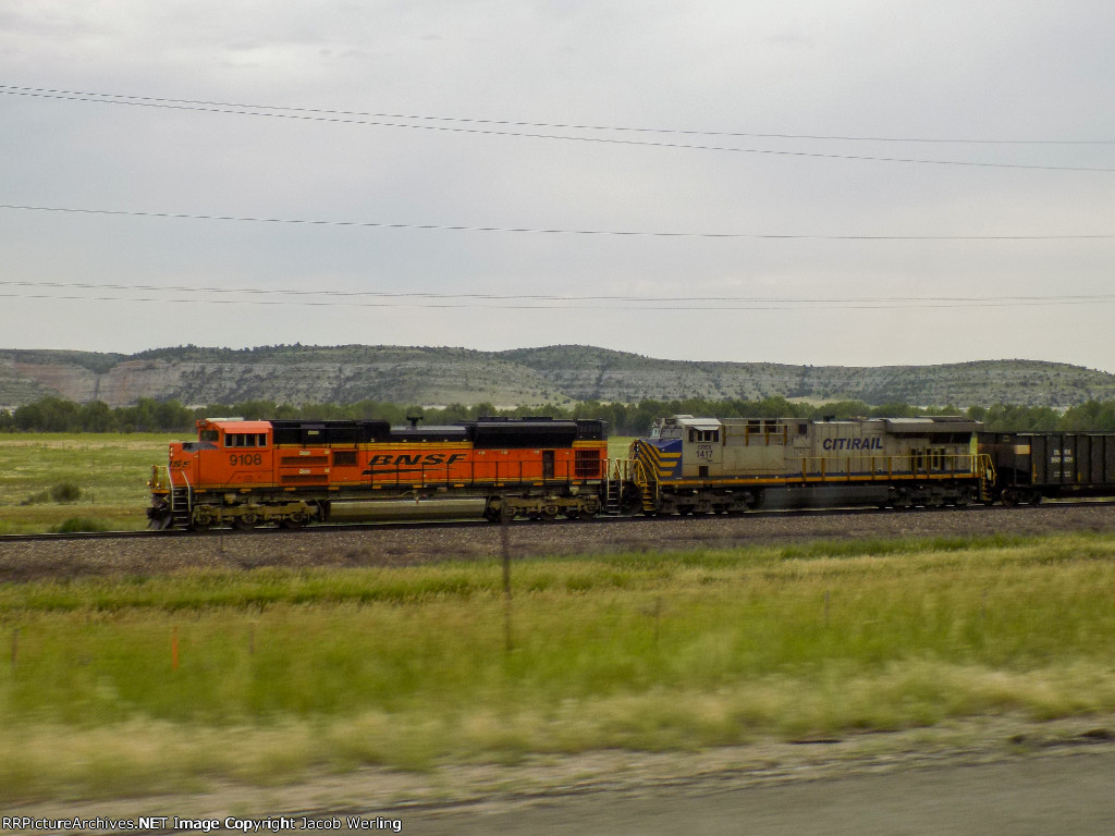 BNSF 9108 and CREX 1417